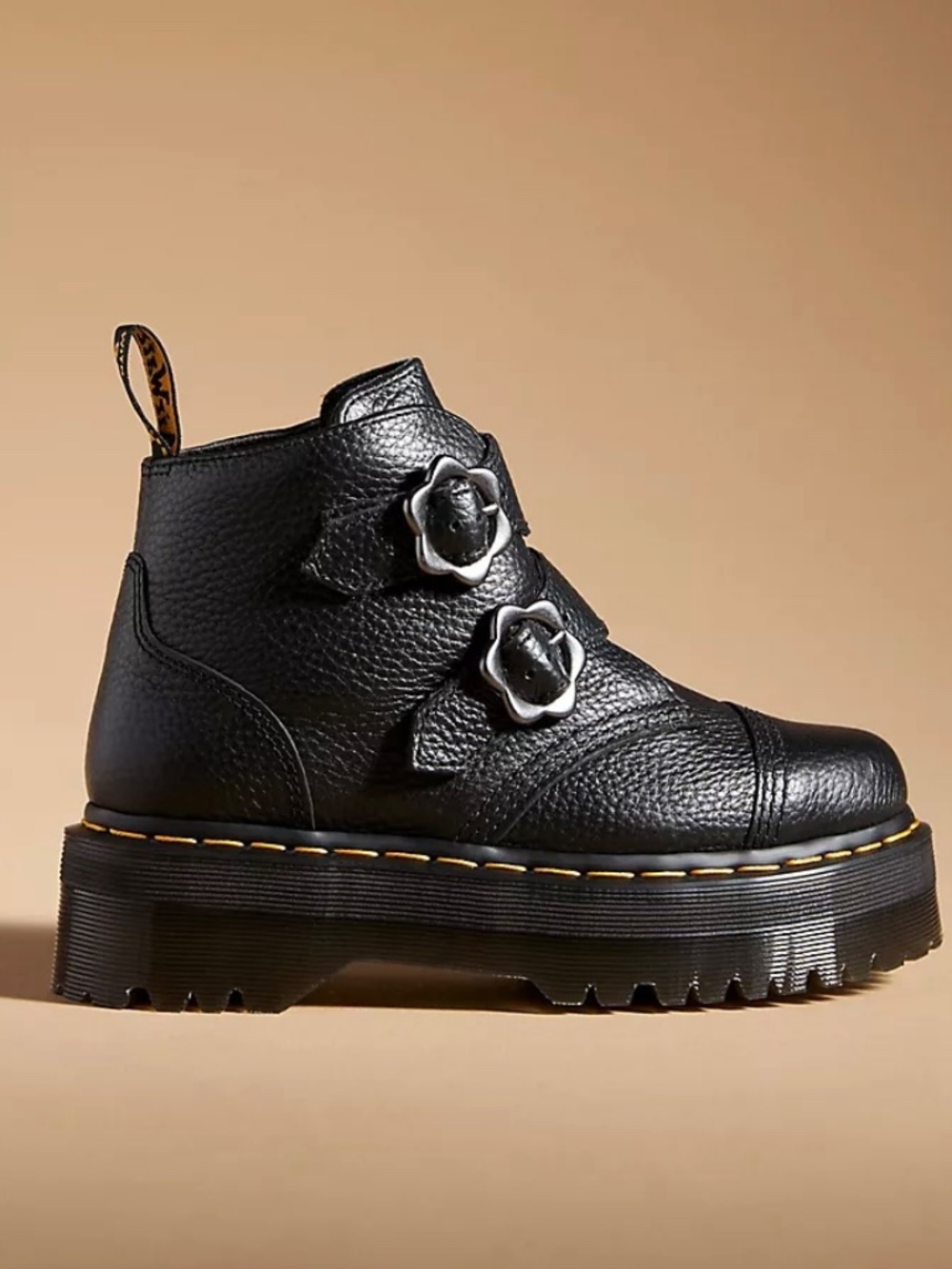 Dr. Martens 6 Devon Flower Boots - Picture 2 of 9